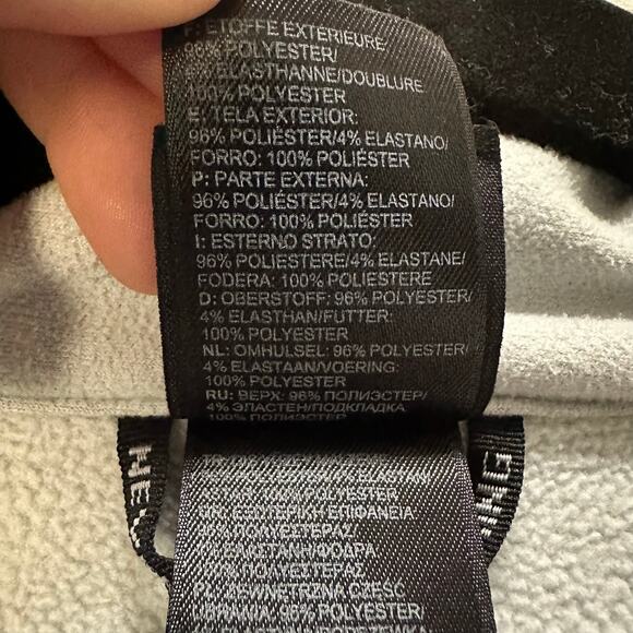 The North Face Bionic Soft Shell Full Zip Jacket Gray Floral Women's Medium - Picture 9 of 9